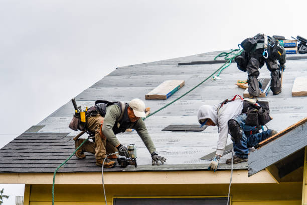 Professional Gutter Installation technician working in Henderson, LA